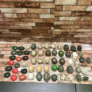 Gi Joe Green and Tan Helmets & Hats lot vintage
